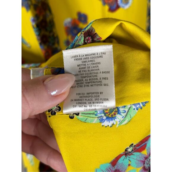 Anthropologie Maeve Sunniva Floral Tank Dress w/ Pockets size LARGE - Picture 9 of 9